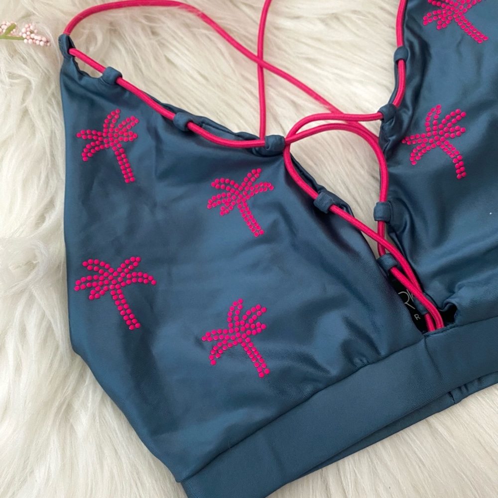 Beach Riot Palm Tree Swim Top - Picture 2 of 4